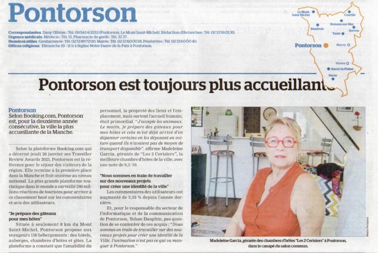 Les2 Cerisiers Lejlighed Pontorson Eksteriør billede
